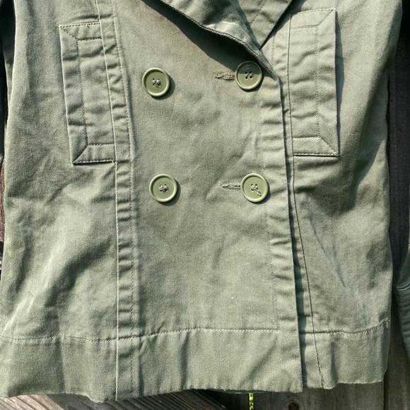dELiA*s Vintage Army Green Utility Jacket with Tailored Waist Size XS - Picture 8 of 8